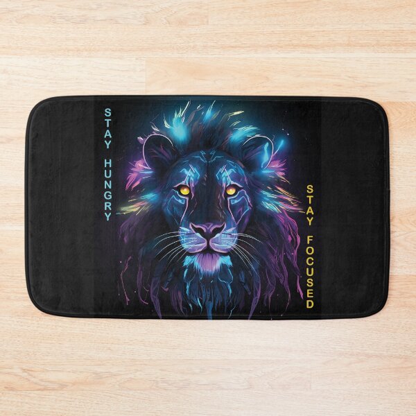 Item preview, Neon Sovereign:The Cosmic Lion | Motivational Print designed and sold by Cris888.