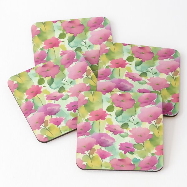 Item preview, Pink florals in watercolor designed and sold by RishabhArts1.