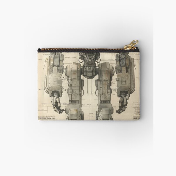 Item preview, Battlemech Blueprints designed and sold by Retro Type.