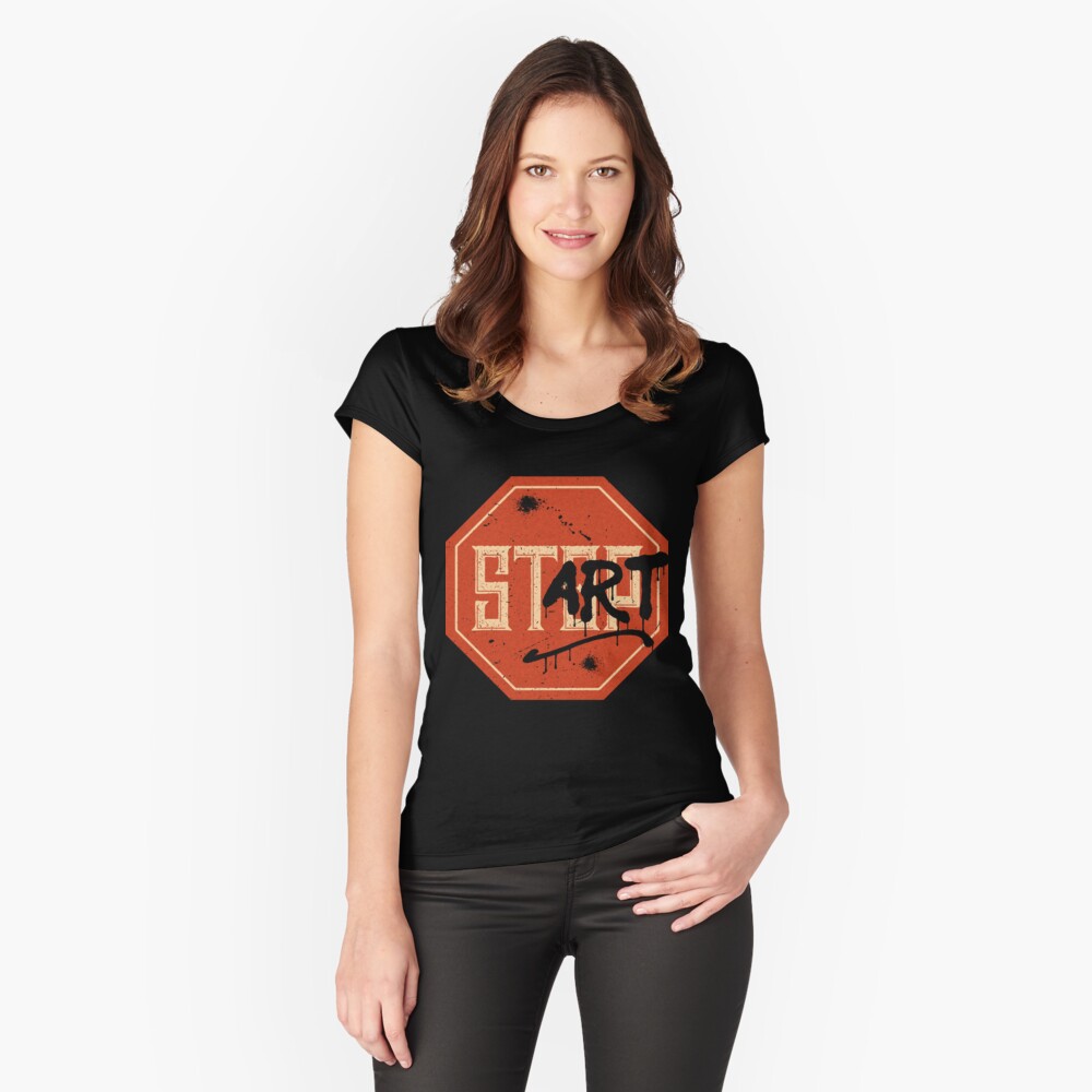 Item preview, Fitted Scoop T-Shirt designed and sold by v-nerd.