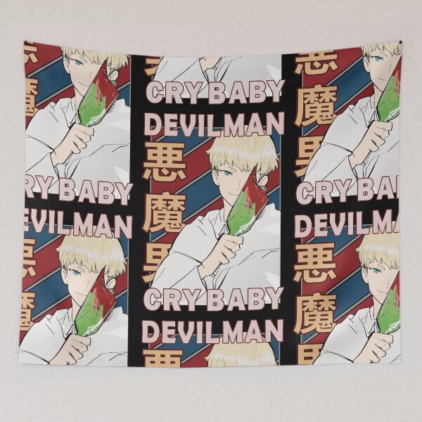 Item preview, Ryo Asuka Devilman Crybaby Vintage Stripe Design designed and sold by Wafusaurus.