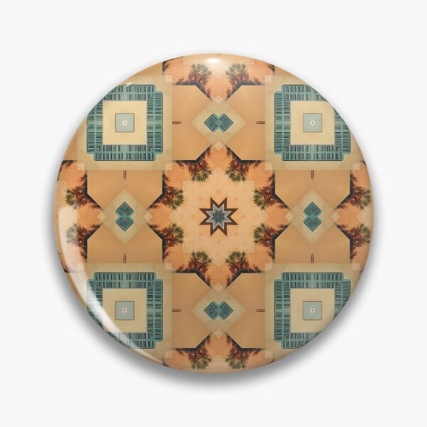 Artikelvorschau, Türkis-beige-brauner Stoff mit geometrischem Fliesenmuster für Tagesdecken, Vorhänge, Kissen entworfen und verkauft von naivnoia.