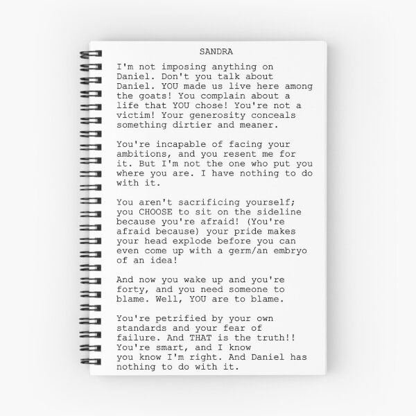 Item preview, anatomy of a fall monologue script ver designed and sold by cryptidclaire.