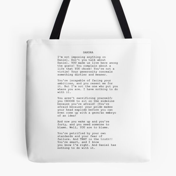 Item preview, anatomy of a fall monologue script ver designed and sold by cryptidclaire.