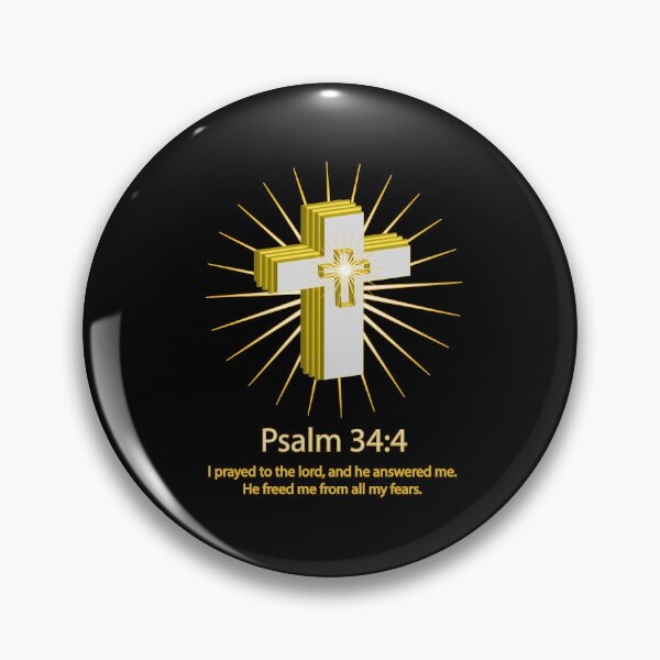 Item preview, Psalm 34:4 bible verse   designed and sold by MrDomStore.
