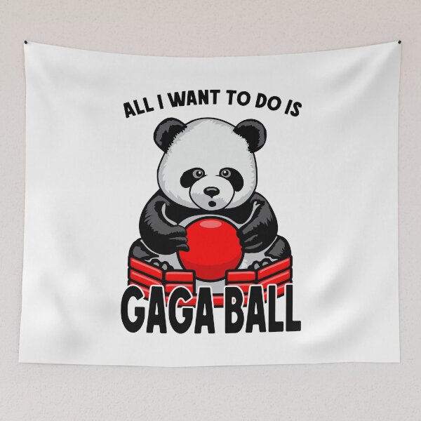 Item preview, Panda Gaga Ball All I Want To Do Is Cute Funny Bear Player designed and sold by GrandeDuc.