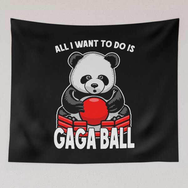 Item preview, Panda Gaga Ball All I Want To Do Is Cute Funny Bear Player designed and sold by GrandeDuc.
