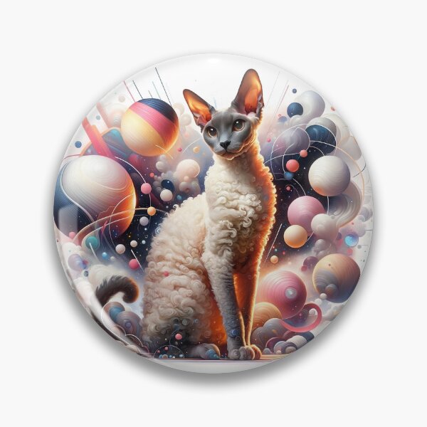 Item preview, Playful Elegance: The Cornish Rex in its Color Spectacle designed and sold by ArtemioVisions.