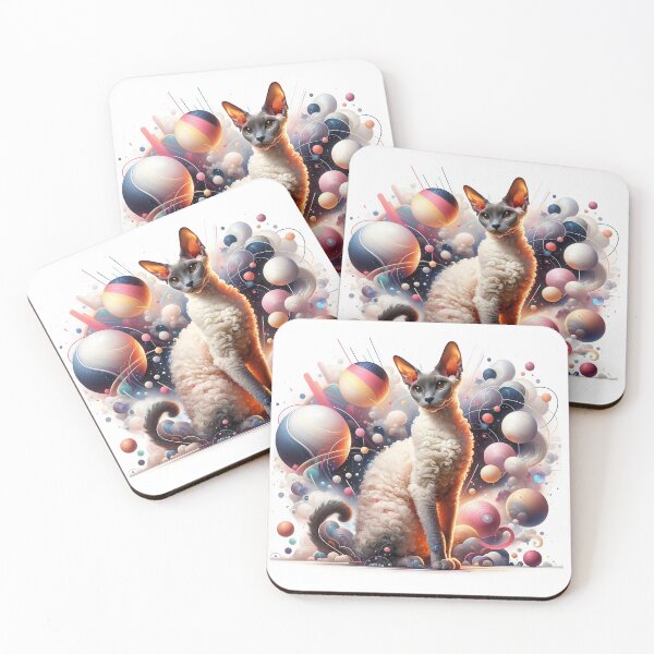 Item preview, Playful Elegance: The Cornish Rex in its Color Spectacle designed and sold by ArtemioVisions.