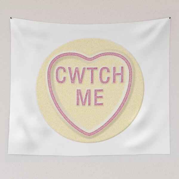 Item preview, NDVH Love Heart CWTCH ME designed and sold by Nik’s T-Shirts.