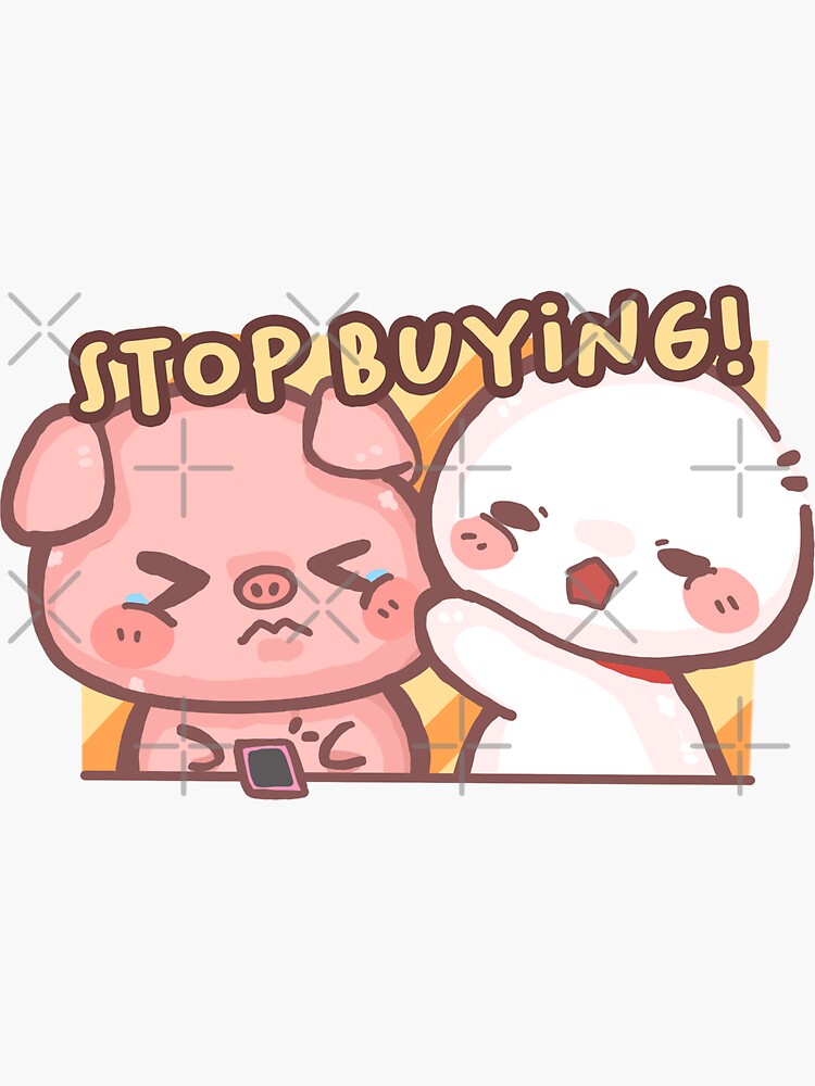 Thumbnail 3 of 3, Sticker, pig and teru designed and sold by TeruwithCrafts.
