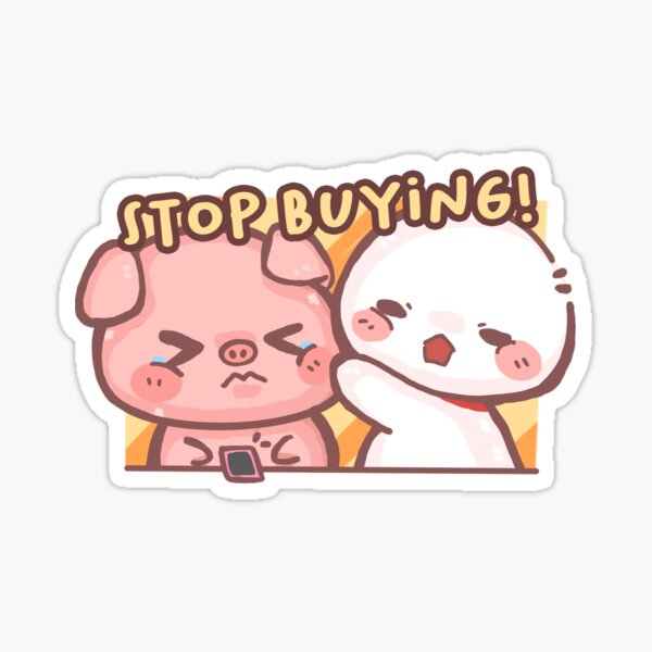 pig and teru Sticker