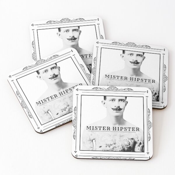Item preview, Mister Hipster - Vintage mustache,  vintage hipster, handlebar mustache designed and sold by abeautifulife.