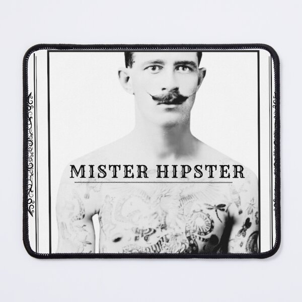 Item preview, Mister Hipster - Vintage mustache,  vintage hipster, handlebar mustache designed and sold by abeautifulife.