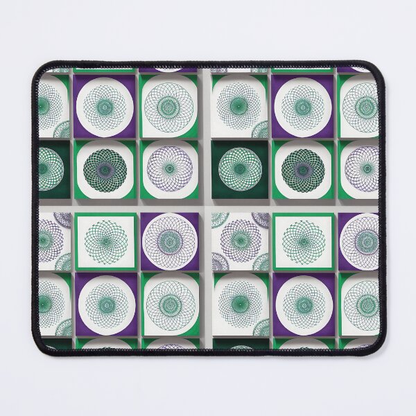 Item preview, Bauhaus Circular Spirograph Collage designed and sold by Zenvo.