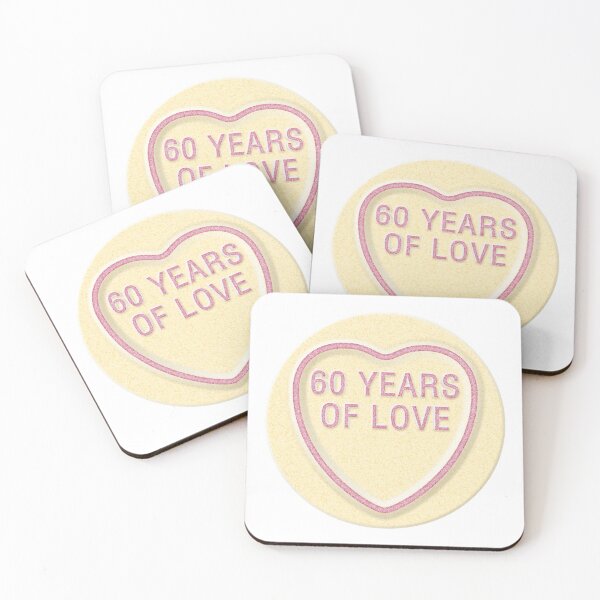 Item preview, NDVH Love Heart 60 YEARS OF LOVE designed and sold by Nik’s T-Shirts.