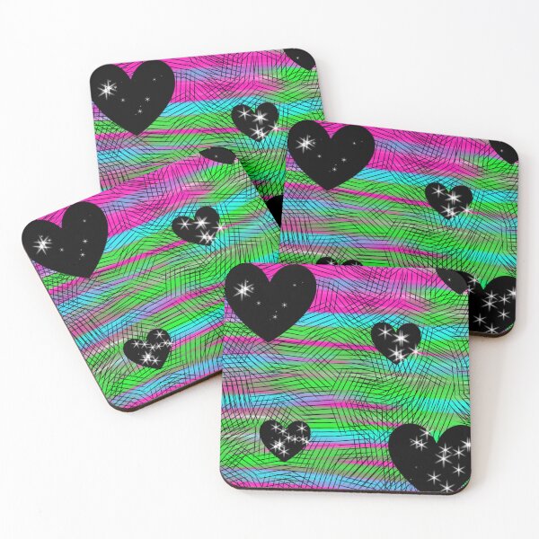 Item preview, Abstract hearts and glitter art designed and sold by Cookie Monster Designs.