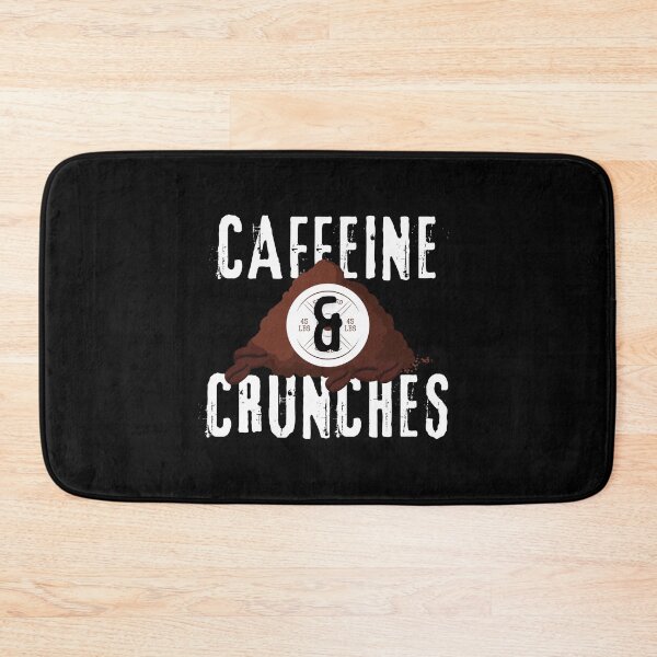 Item preview, Caffeine and Crunches Gym Quote designed and sold by FlammableTacoTS.
