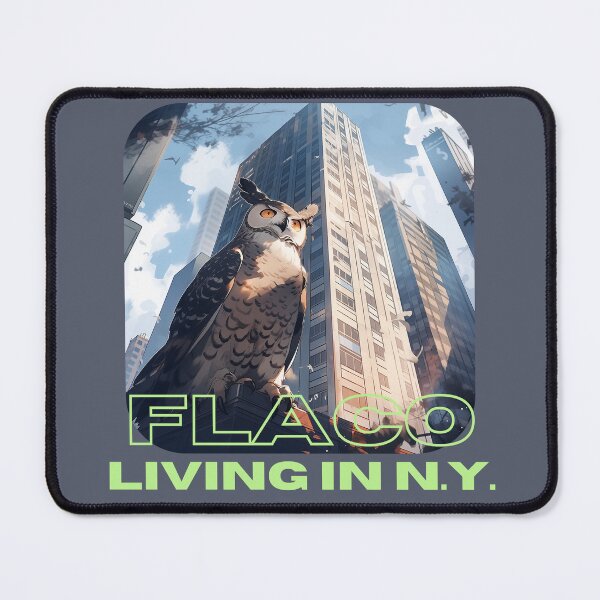 Item preview, Flaco living in N.Y. (transparent background) designed and sold by Mecha Brave Studio.