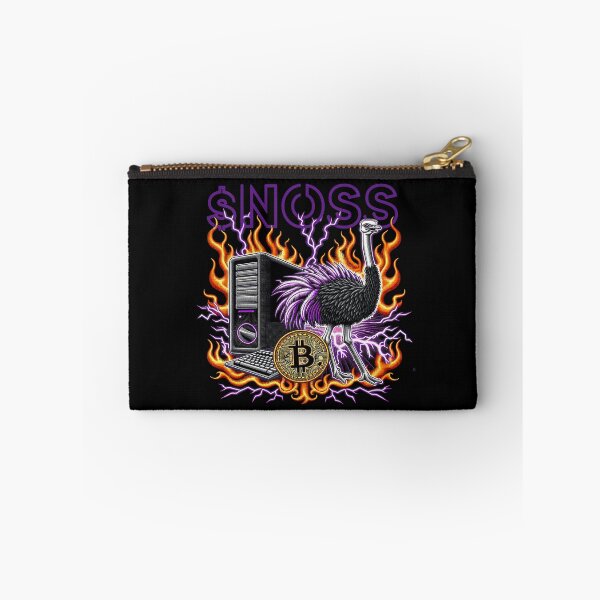 Item preview, $NOSS "Digital Phoenix: Ostrich ablaze with Purple Lightning, BTC" designed and sold by zzz888.