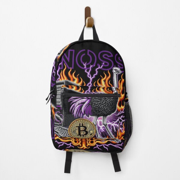 Item preview, $NOSS "Digital Phoenix: Ostrich ablaze with Purple Lightning, BTC" designed and sold by zzz888.