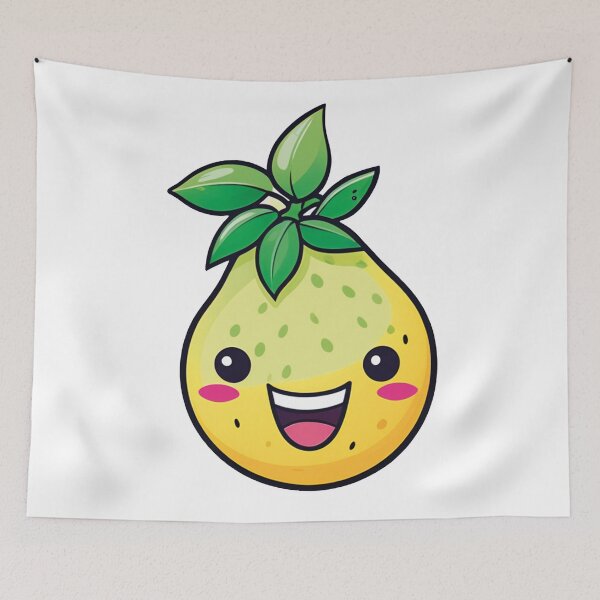 Item preview, Happy Fruit: Smiling Lemon Illustration designed and sold by Ink-Kreativ.