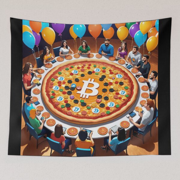 Item preview, Big Bitcoin Pizza Party designed and sold by duke818.
