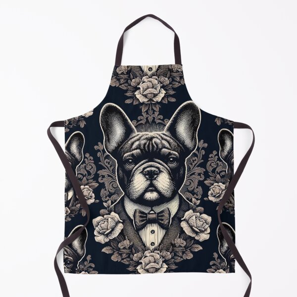 Item preview, Copy of French Bulldog Retro Vintage Aesthetic Floral Dog Art designed and sold by ElegantCat.