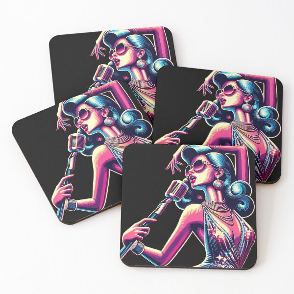 Item preview, Neon Retro Songstress designed and sold by M-ormin.