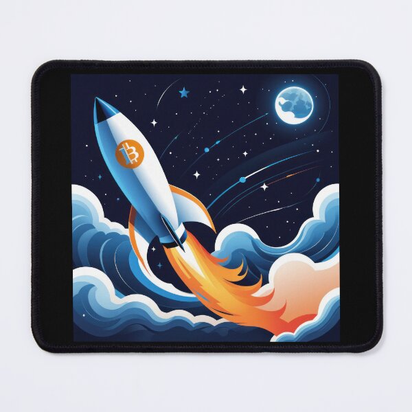 Item preview, Bitcoin Moon Rocket designed and sold by duke818.