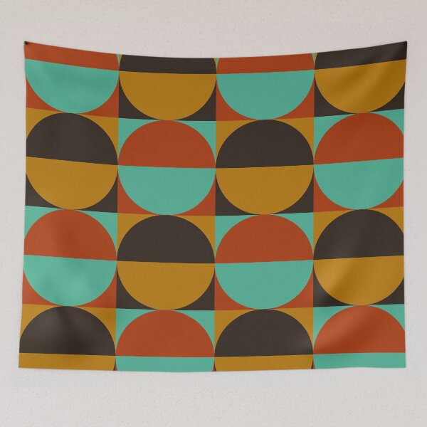 Item preview, retro 1970's style pattern designed and sold by pauloneill-art.