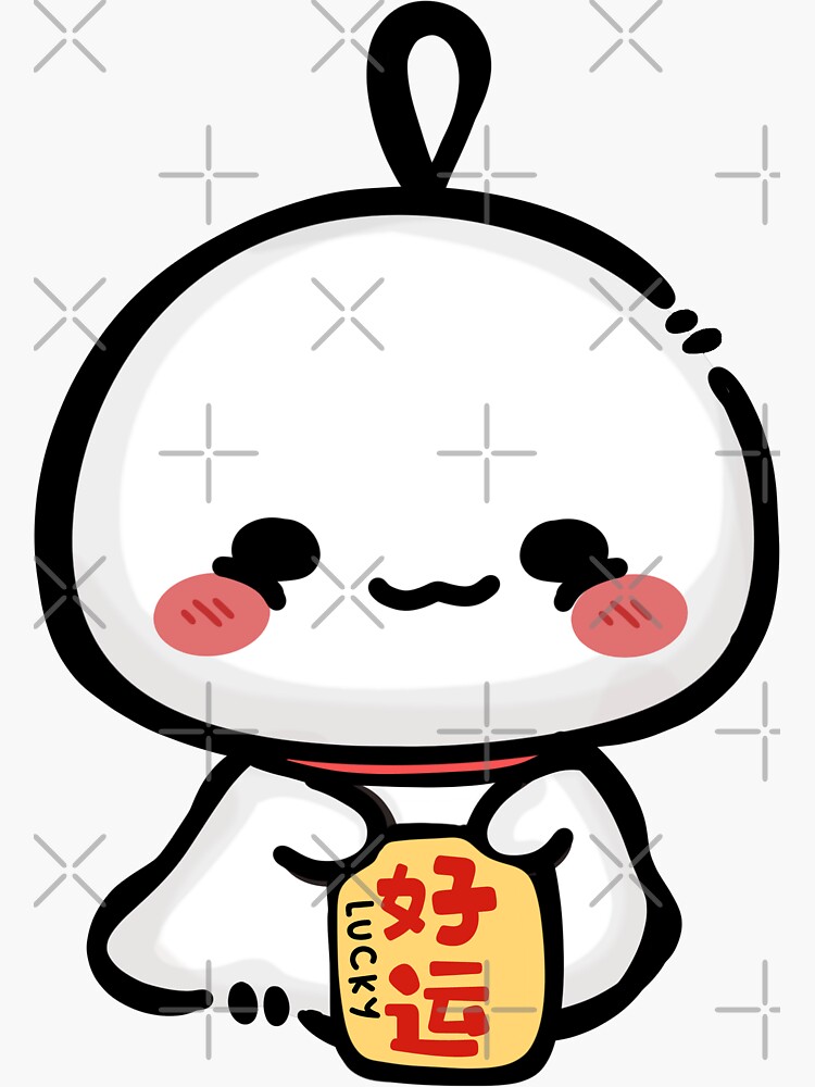 Thumbnail 3 of 3, Sticker, Good Luck Teru Teru Bozu designed and sold by TeruwithCrafts.