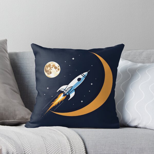 Item preview, Retro Moon Rocket designed and sold by duke818.