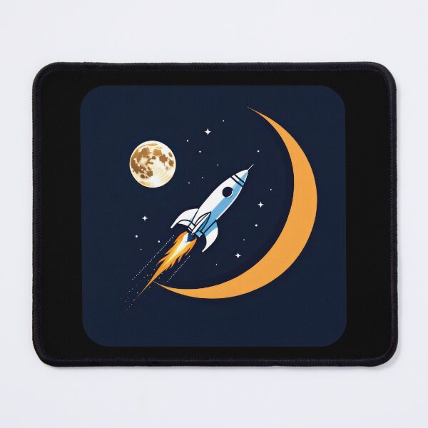 Item preview, Retro Moon Rocket designed and sold by duke818.