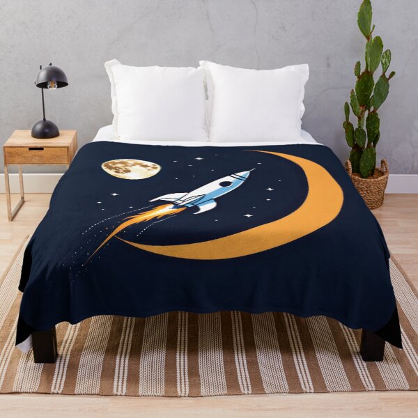 Item preview, Retro Moon Rocket designed and sold by duke818.