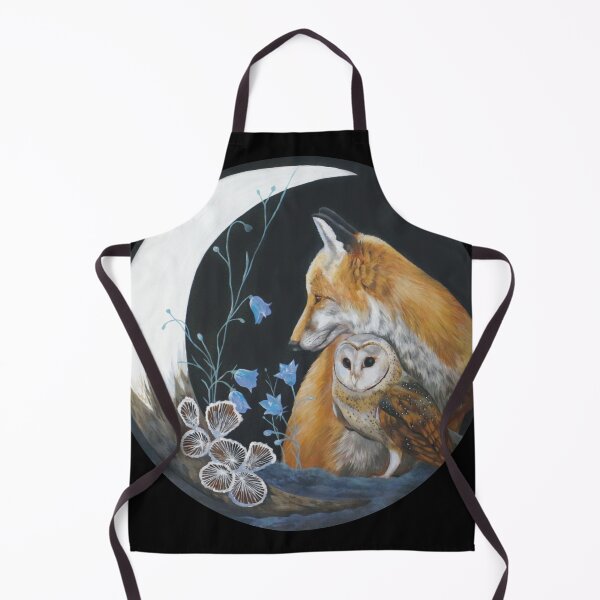 Item preview, fox and owl at night designed and sold by Arctia.