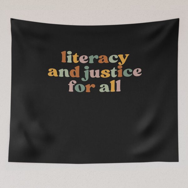 Item preview, Literacy and Justice for All Literacy Teacher Shirt Reading designed and sold by Pitchou07.