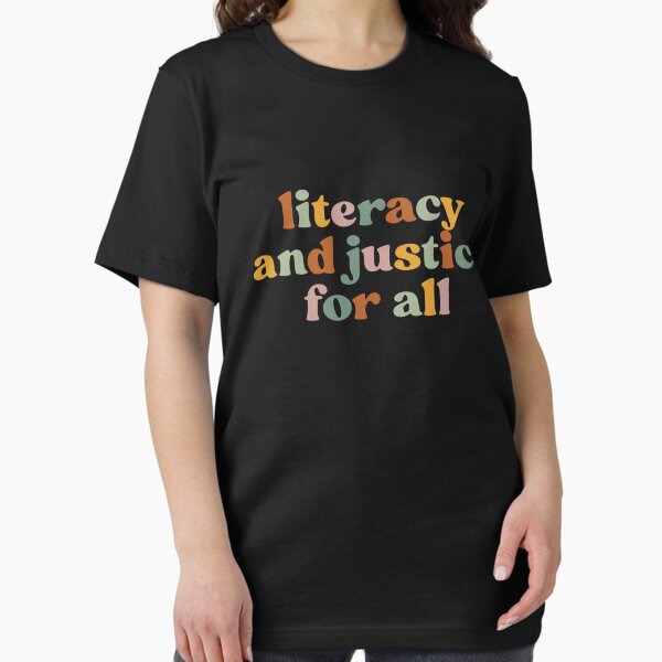 Artikel-Vorschau von Alphabetisierung und Gerechtigkeit für alle Alphabetisierungslehrer-Shirt-Lesung, designt und verkauft von Pitchou07.