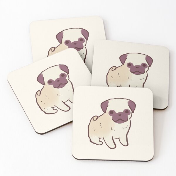 Item preview, Cute pug puppy sitting  designed and sold by Mayarart.