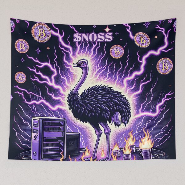 Item preview, $NOSS "Digital Phoenix: Rebirth through Ostrich Lightning" designed and sold by zzz888.