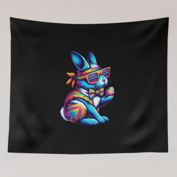 Item preview, Neon Hipster Bunny designed and sold by M-ormin.