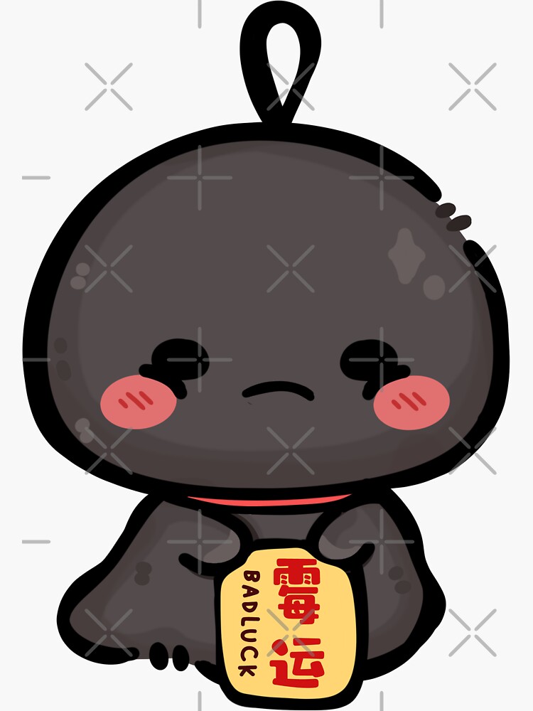 Thumbnail 3 of 3, Sticker, Bad luck teru teru bozu designed and sold by TeruwithCrafts.