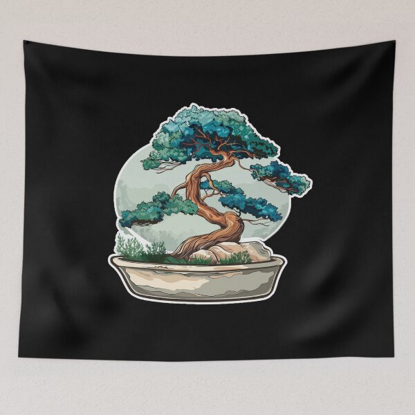 Item preview, Beautifull old style bonsai sticker design  designed and sold by SmileshareShop.