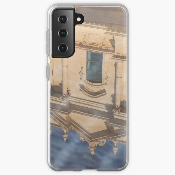 Unusual View - Noto Cathedral Saint Nicholas of Myra Reflected Samsung Galaxy Soft Case
