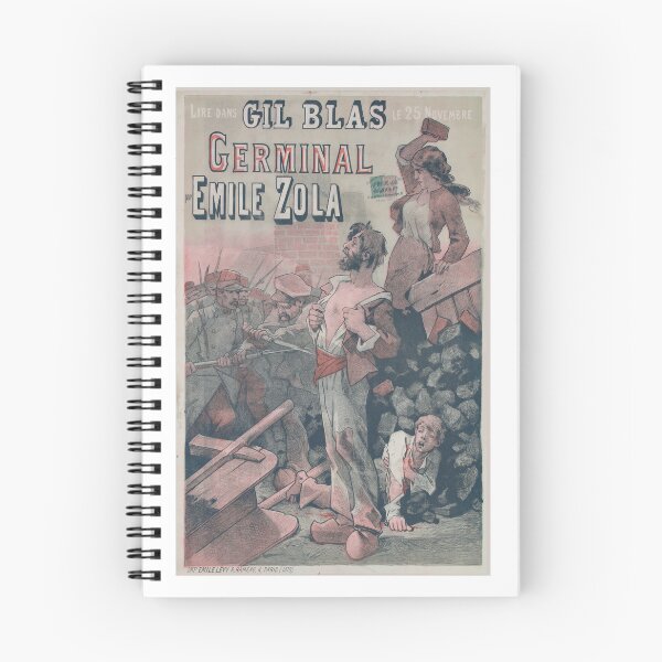 Item preview, Poster Read Gil Blas: Germinal Emile Zola designed and sold by Cartsandrab.