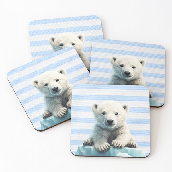 Item preview, Baby Polar Bear Art, Cute Polar Bear Cub Gifts designed and sold by Cuteanimalgifts.