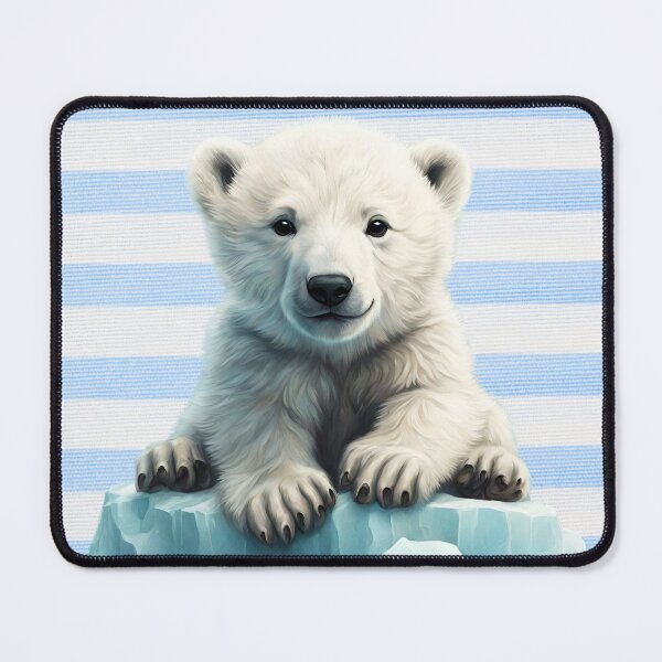 Item preview, Baby Polar Bear Art, Cute Polar Bear Cub Gifts designed and sold by Cuteanimalgifts.