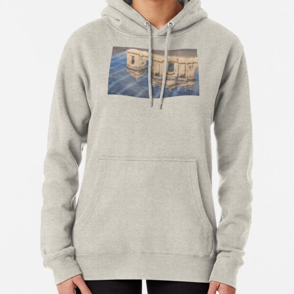 Unusual View - Noto Cathedral Saint Nicholas of Myra Reflected Pullover Hoodie