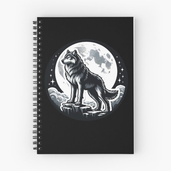 Artikelvorschau, Majestätischer Wolf im Mondschein Design entworfen und verkauft von Thomas Remmers.