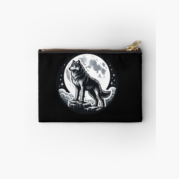 Artikelvorschau, Majestätischer Wolf im Mondschein Design entworfen und verkauft von Thomas Remmers.